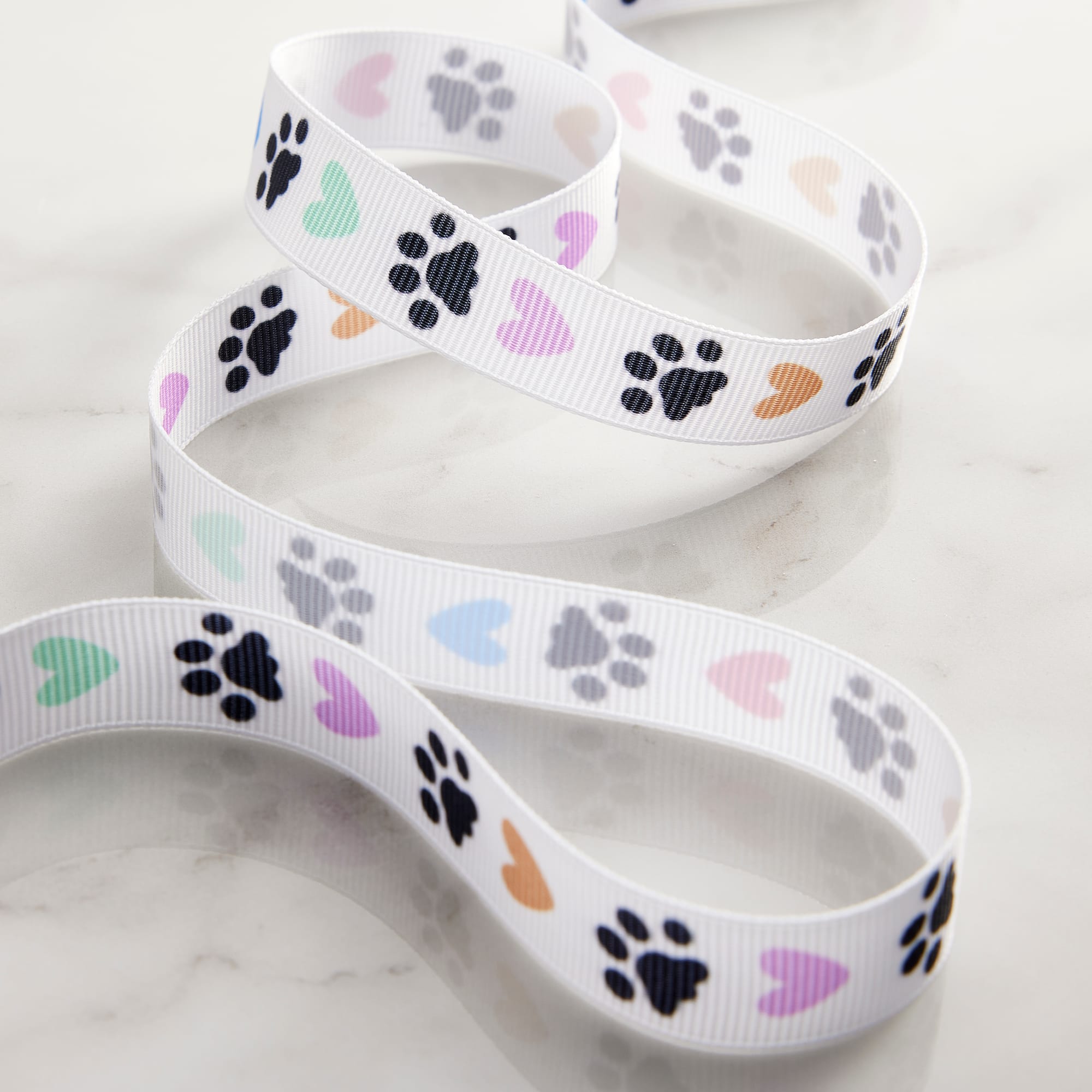 5/8" x 7yd. Grosgrain Paw Print Ribbon by Celebrate It™